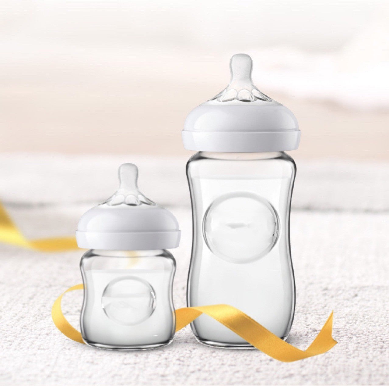 Biberon avec tétine en forme de pétale pour bébés et nourrissons