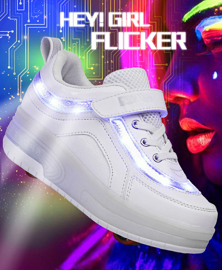 Chaussures lumineuses à roues