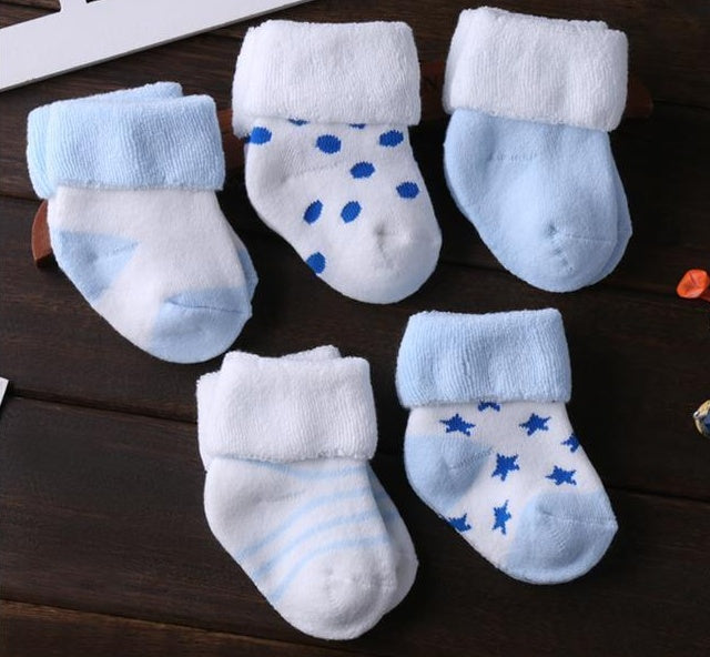 Lot de 5 paires de chaussettes antidérapantes en coton