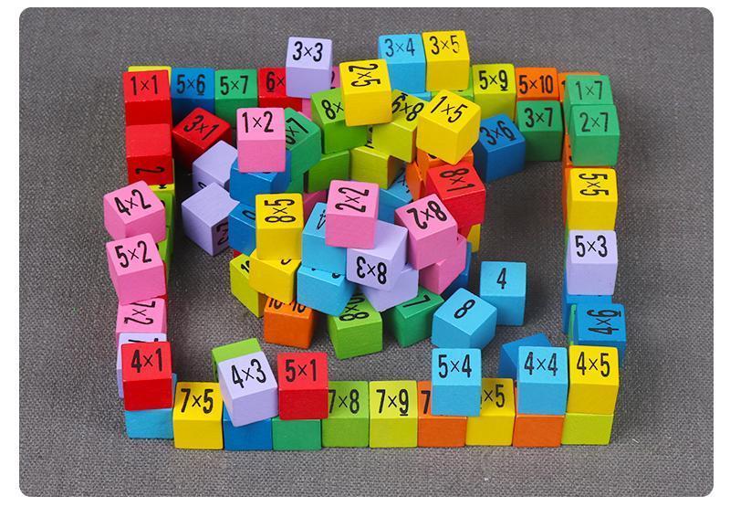 Table de multiplication Montessori en bois