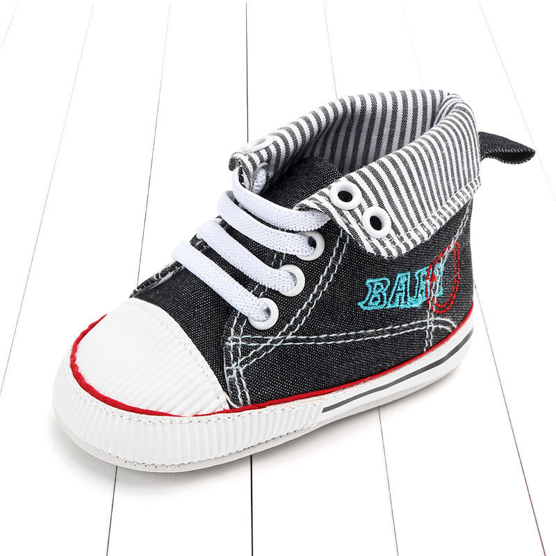 Chaussures à revers rayées
