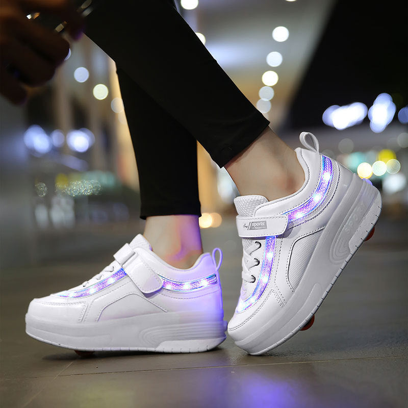 Chaussures lumineuses à roues