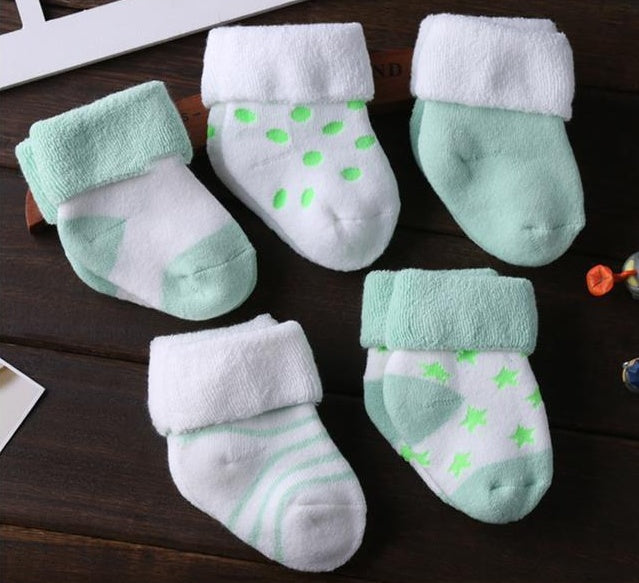 Lot de 5 paires de chaussettes antidérapantes en coton
