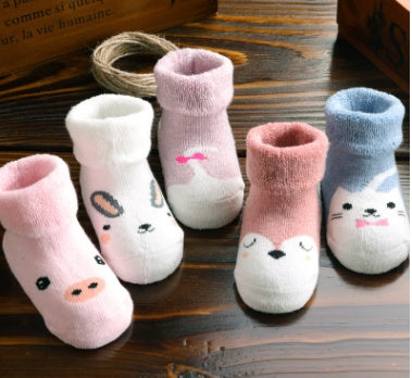 Lot de 5 paires de chaussettes antidérapantes en coton