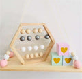 Puzzle d'apprentissage avec boulier en bois