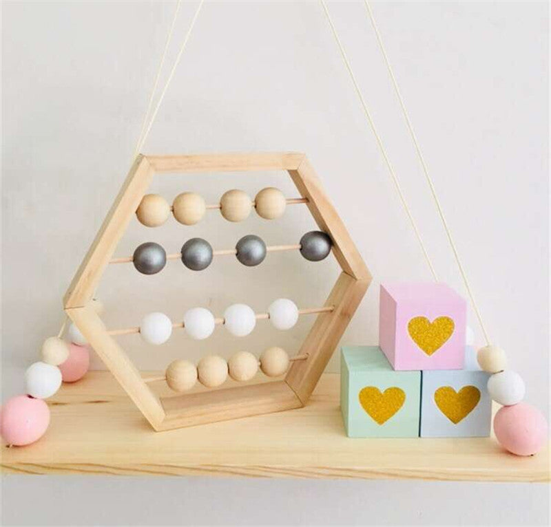 Puzzle d'apprentissage avec boulier en bois