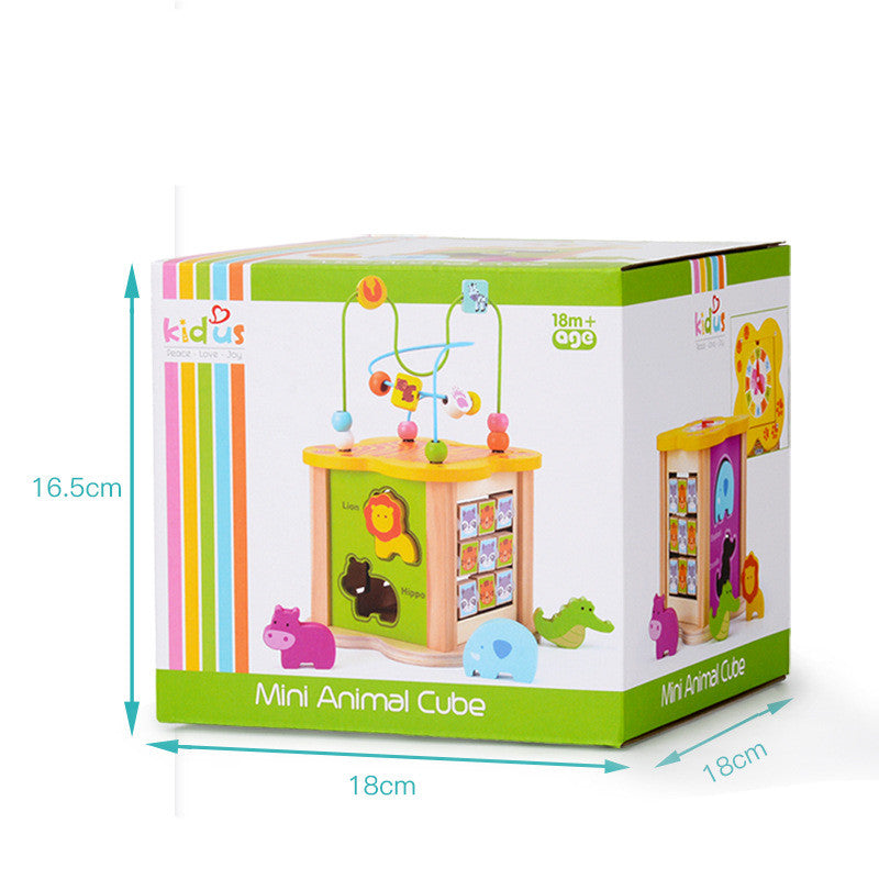 Cube éducatif en bois