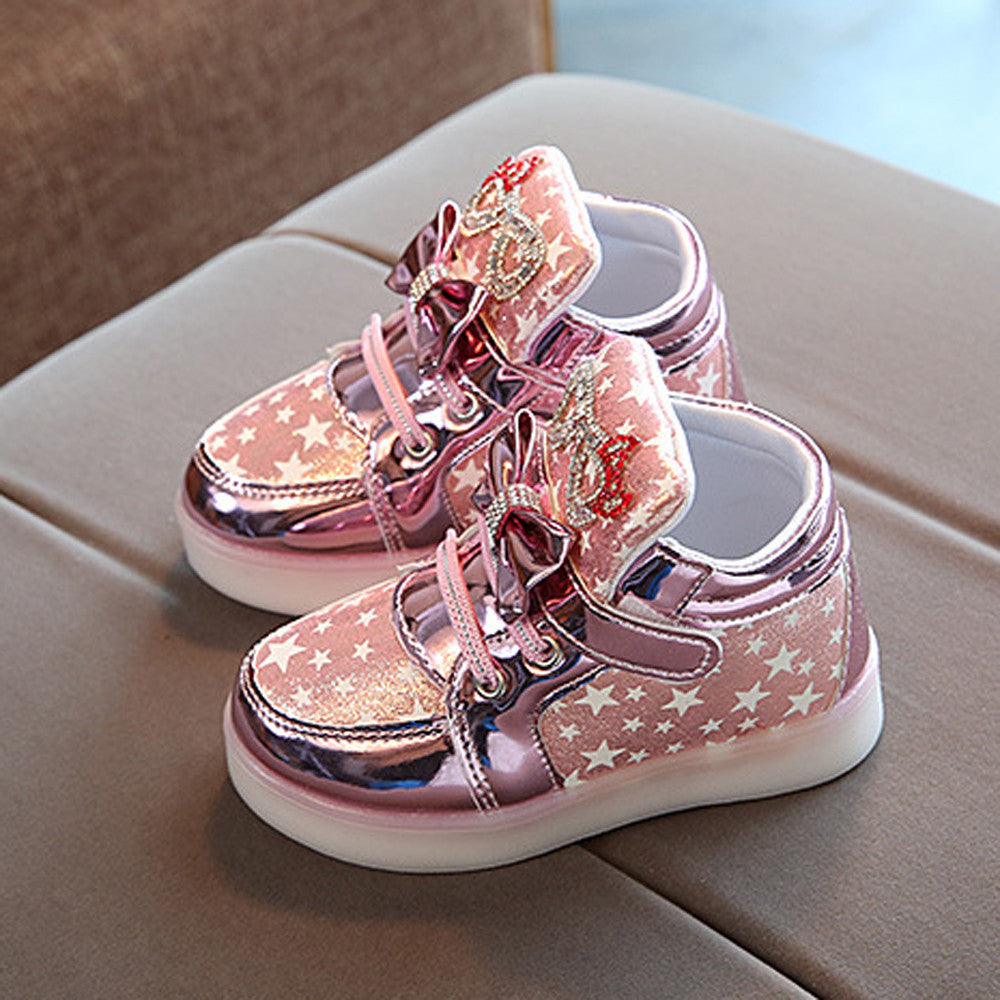 Chaussures lumineuses clignotantes à scratch