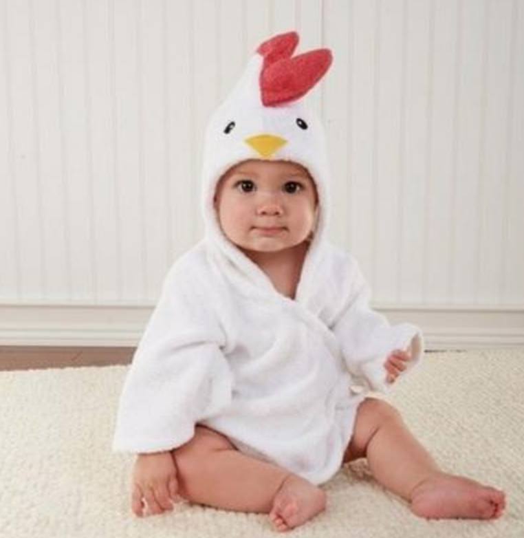 Serviettes de bain pour bébé en coton avec des dessinateurs d'animaux mignons, peignoirs de bain pour enfants, peignoirs à capuche pour bébé.
