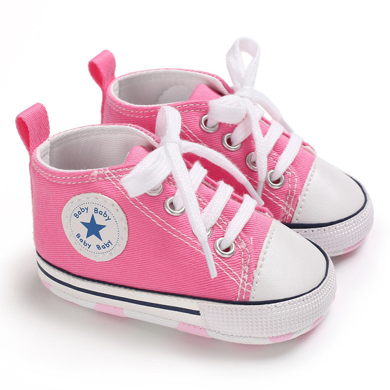 Chaussures à semelles souples en toile