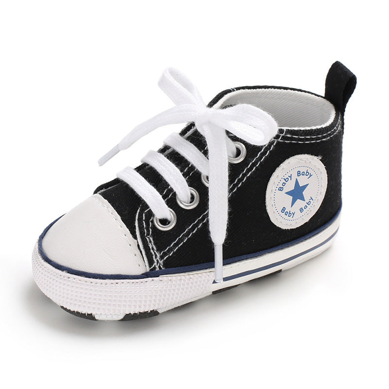 Chaussures à semelles souples en toile