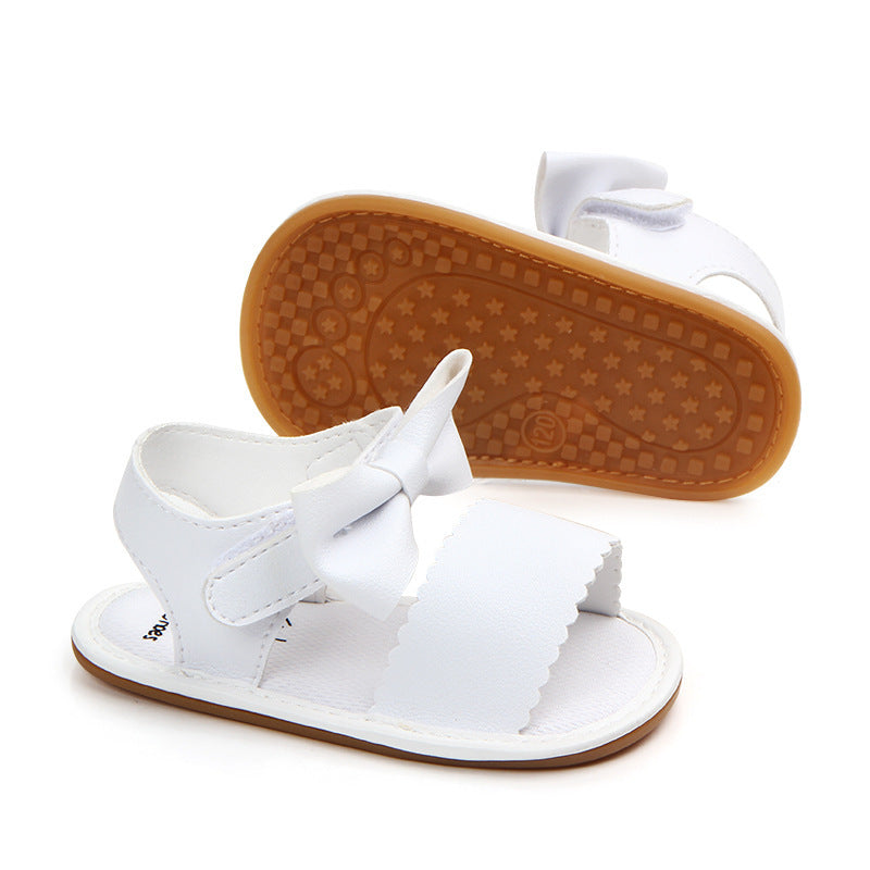 Sandales en cuir PU avec nœud.