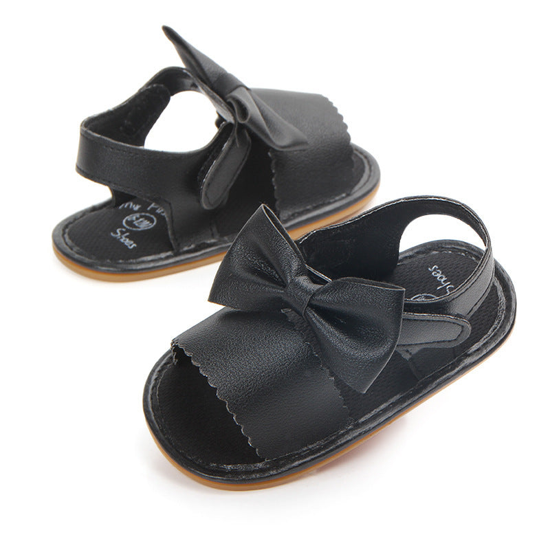 Sandales en cuir PU avec nœud.