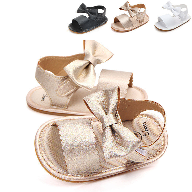 Sandales en cuir PU avec nœud.
