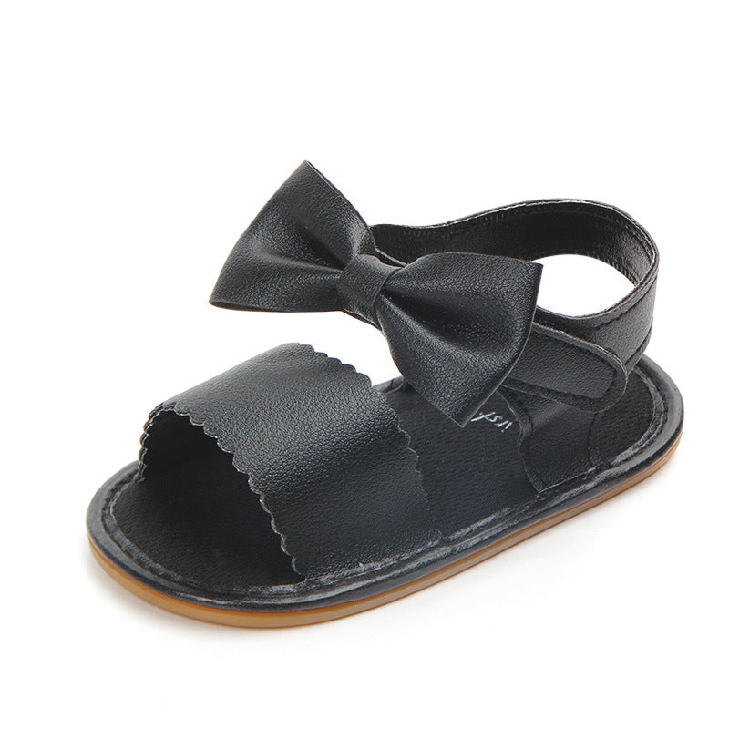 Sandales en cuir PU avec nœud.