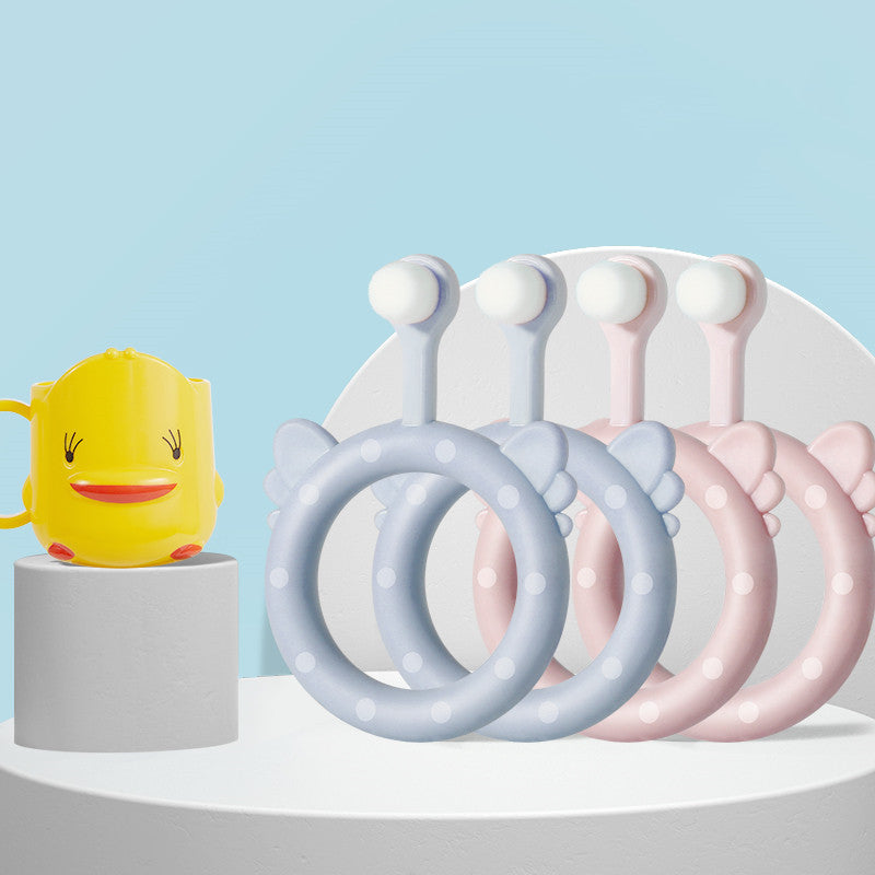 Brosse à dents douce pour bébés et enfants en silicone