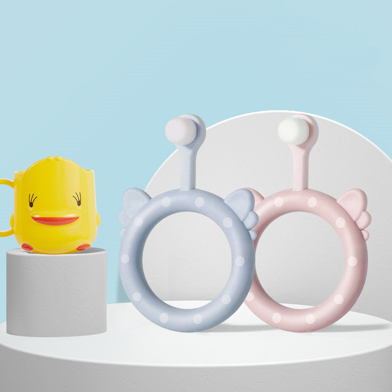 Brosse à dents douce pour bébés et enfants en silicone