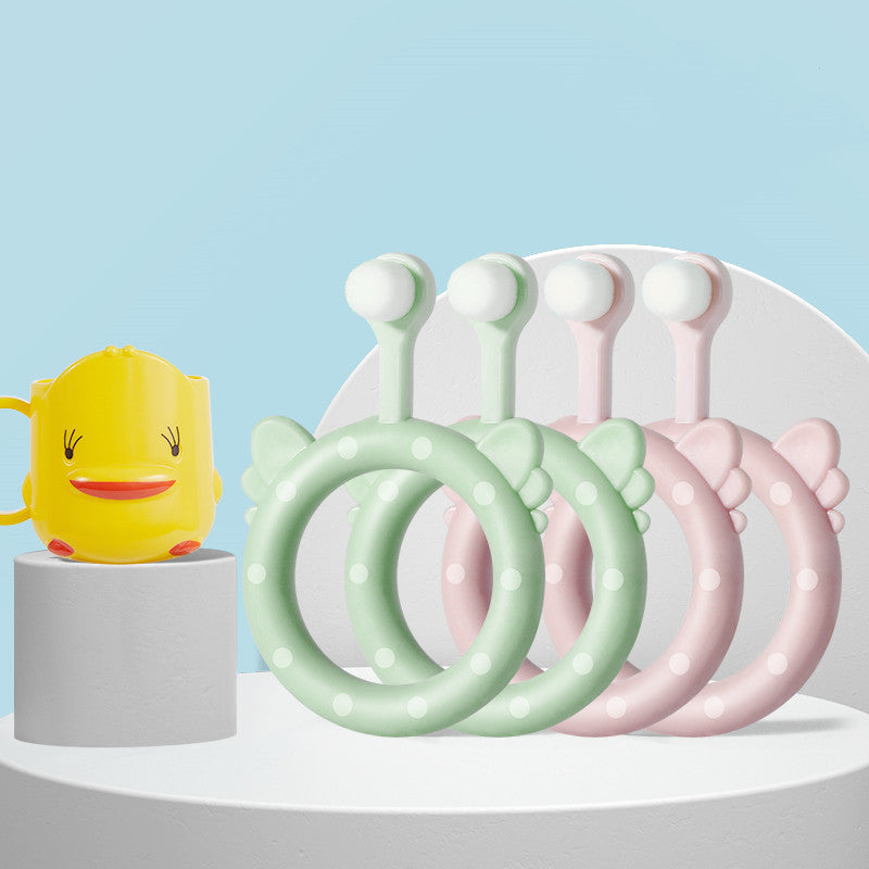 Brosse à dents douce pour bébés et enfants en silicone
