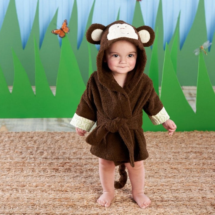 Serviettes de bain pour bébé en coton avec des dessinateurs d'animaux mignons, peignoirs de bain pour enfants, peignoirs à capuche pour bébé.