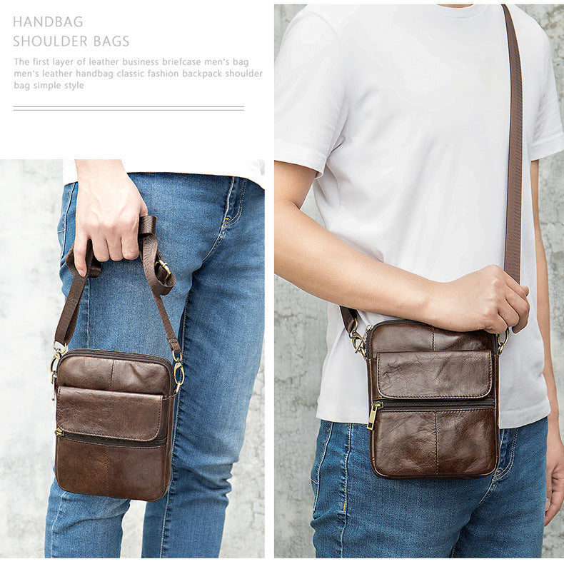 Sac bandoulière en cuir pour homme