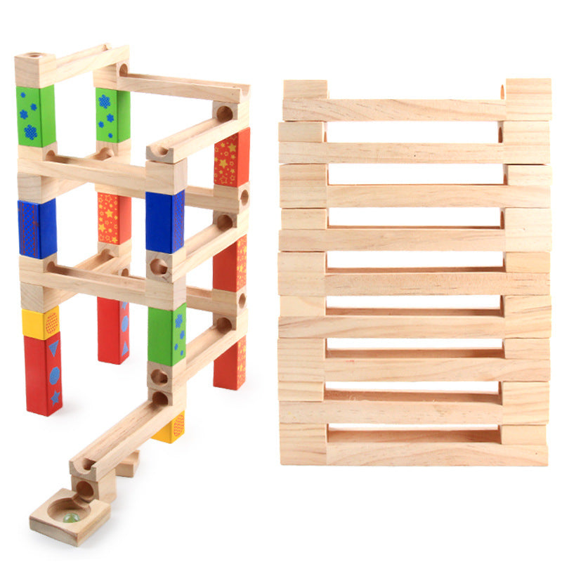 Blocs de glissade en bois