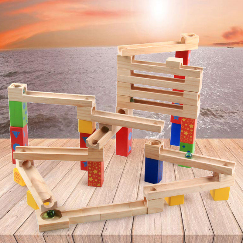 Blocs de glissade en bois