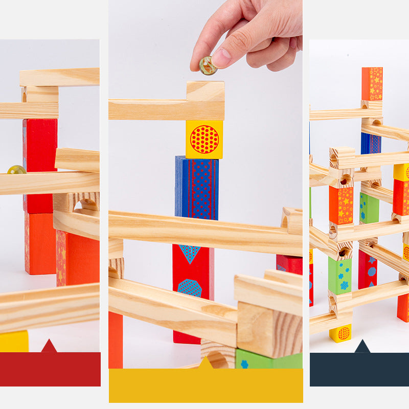 Blocs de glissade en bois