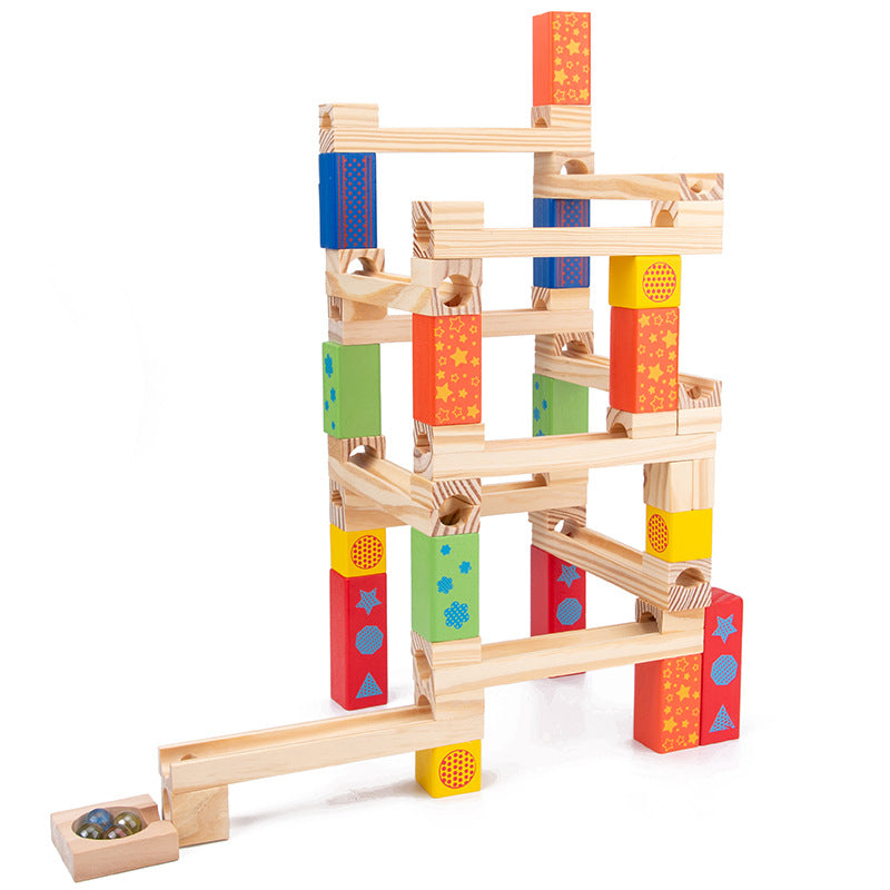 Blocs de glissade en bois