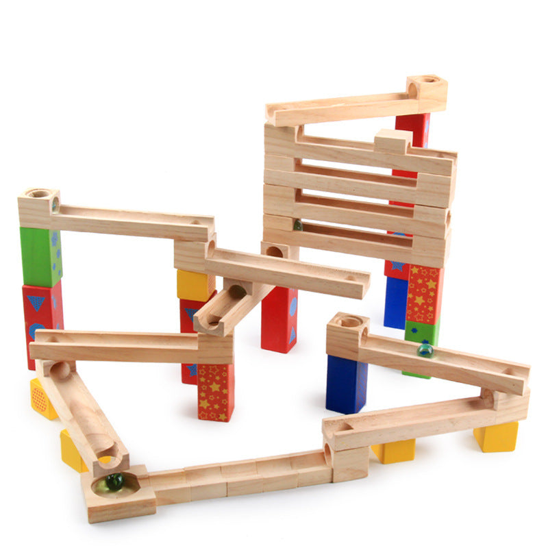 Blocs de glissade en bois