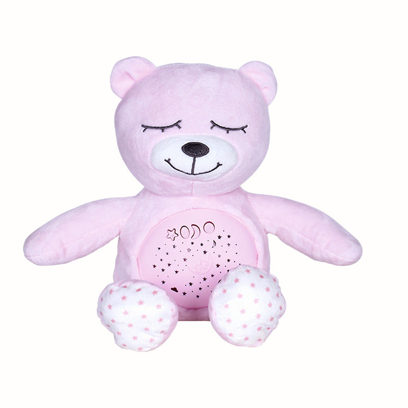 Peluche projecteur d'étoiles bébé pingouin