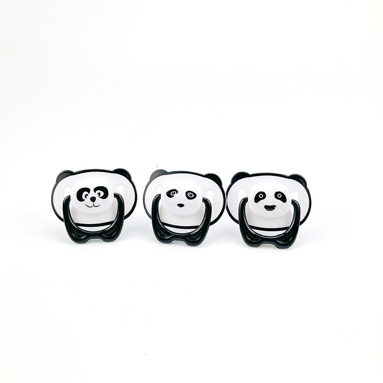 Tétine avec couvercle, en forme de panda de dessin animé