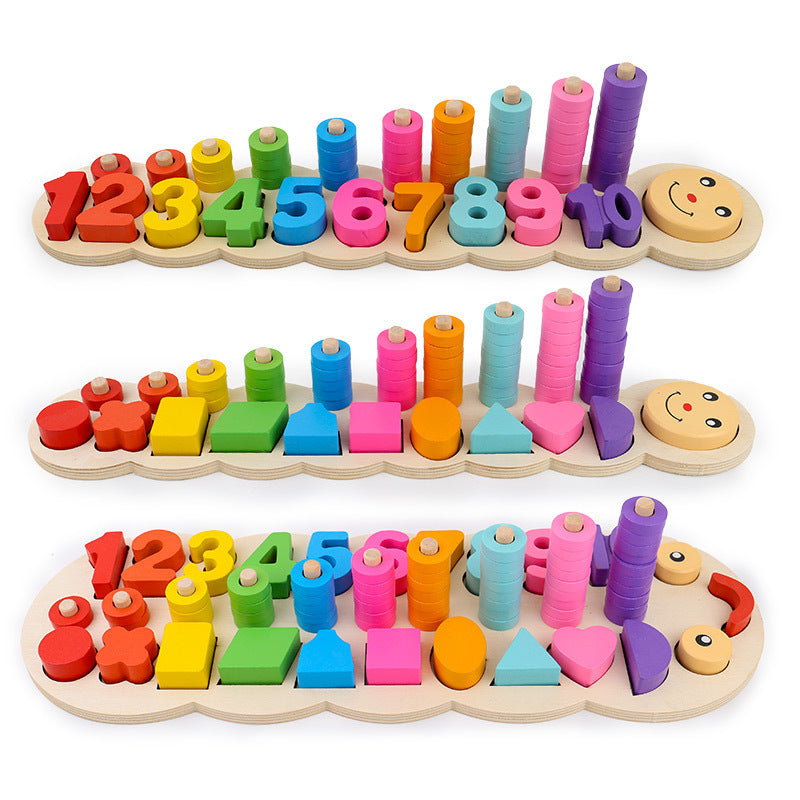 Tableau logarithmique en bois pour l'éducation préscolaire