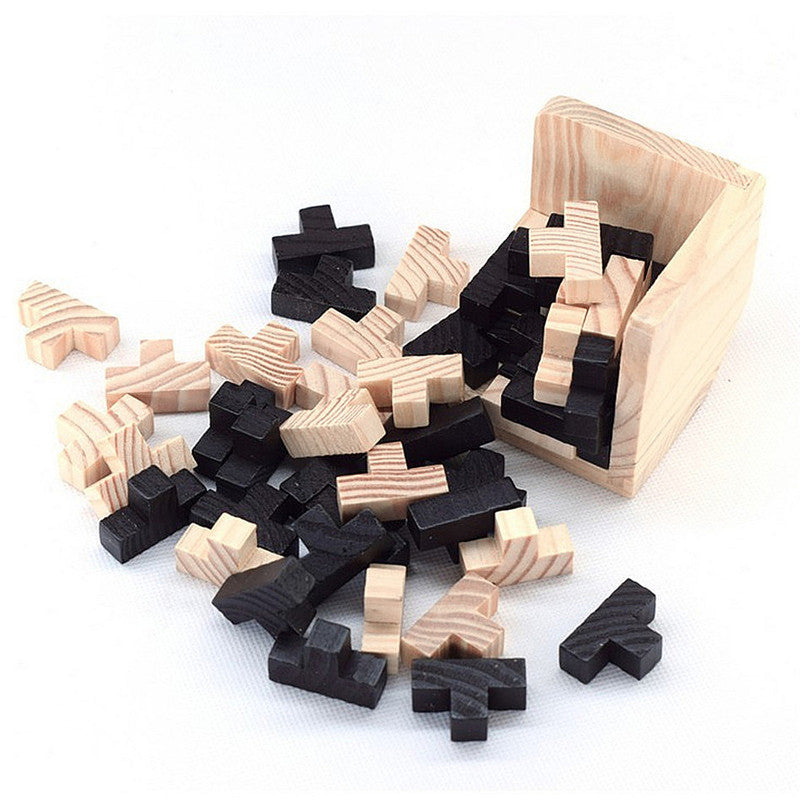 Puzzle 3D créatif en bois