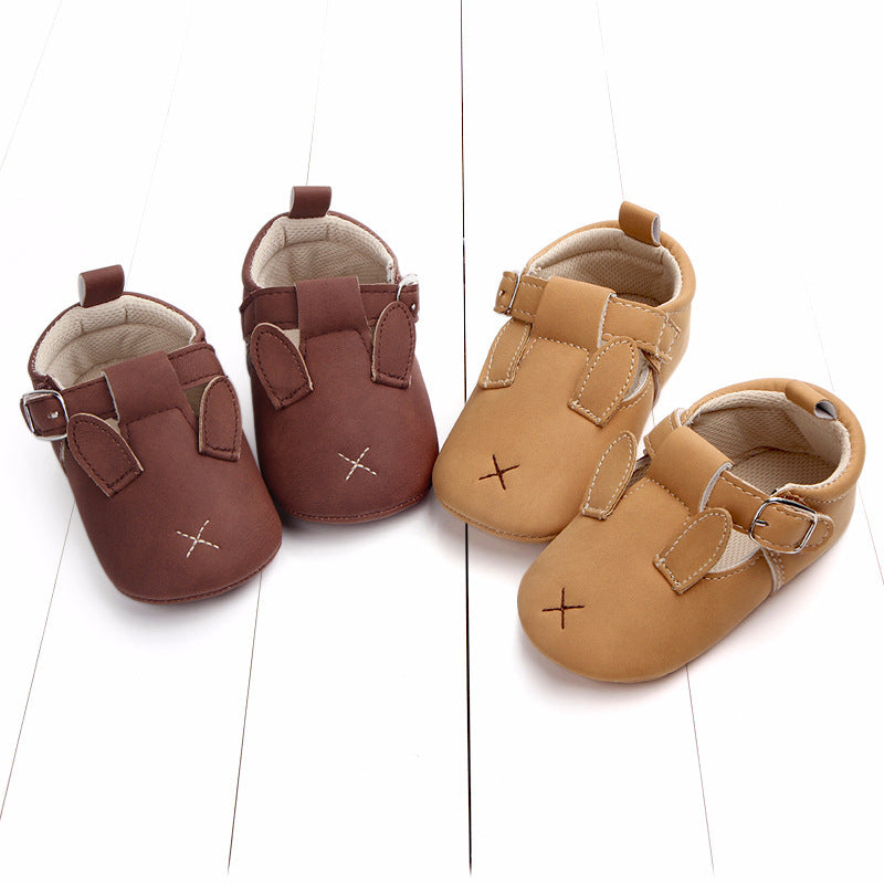Chaussures printemps et automne en cuir mat antidérapant, semelle douce