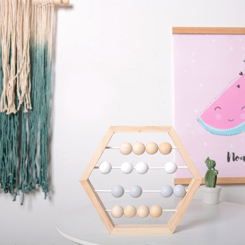 Puzzle d'apprentissage avec boulier en bois