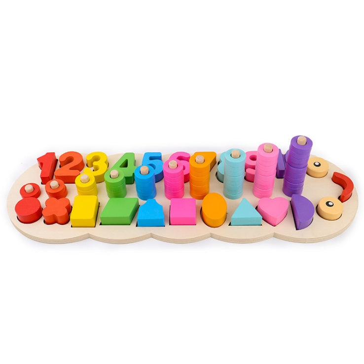 Tableau logarithmique en bois pour l'éducation préscolaire