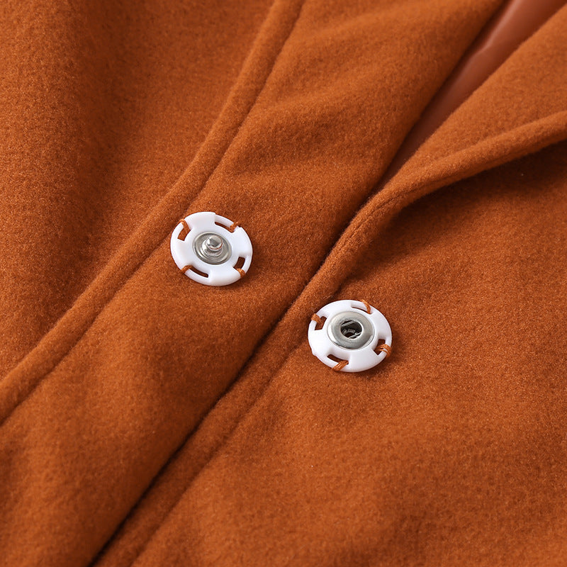 Manteau en laine pour enfant, blazer à manches longues