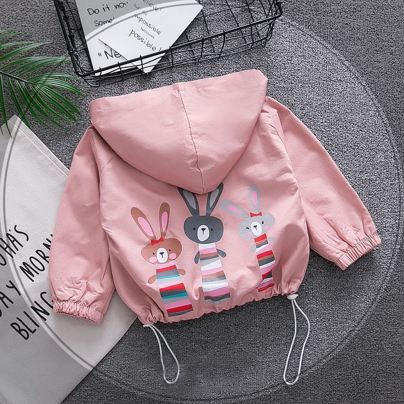 Coupe-vent imprimé lapin