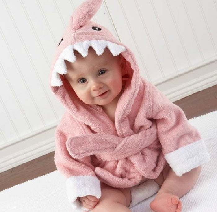 Serviettes de bain pour bébé en coton avec des dessinateurs d'animaux mignons, peignoirs de bain pour enfants, peignoirs à capuche pour bébé.