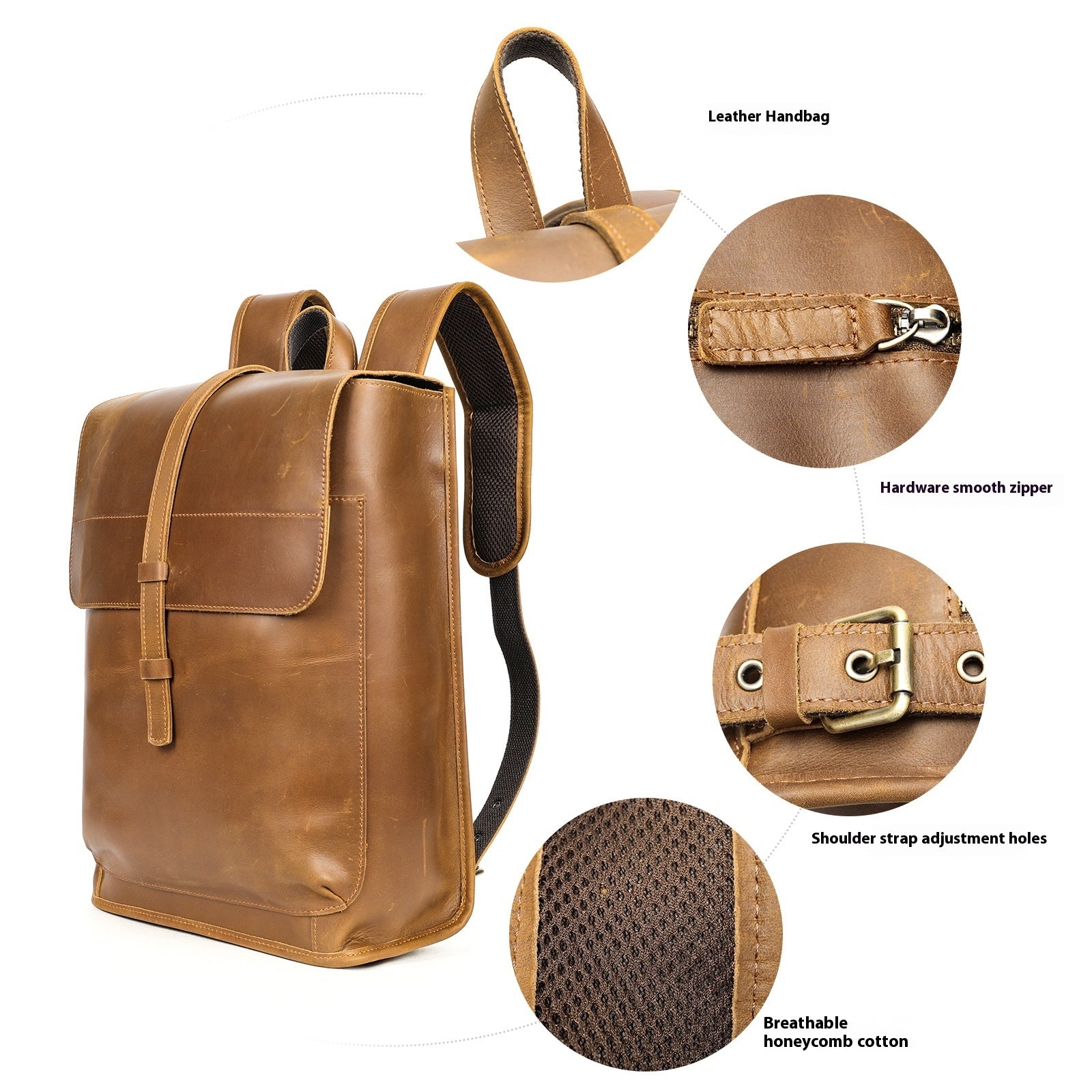 Sac à dos d'extérieur en cuir