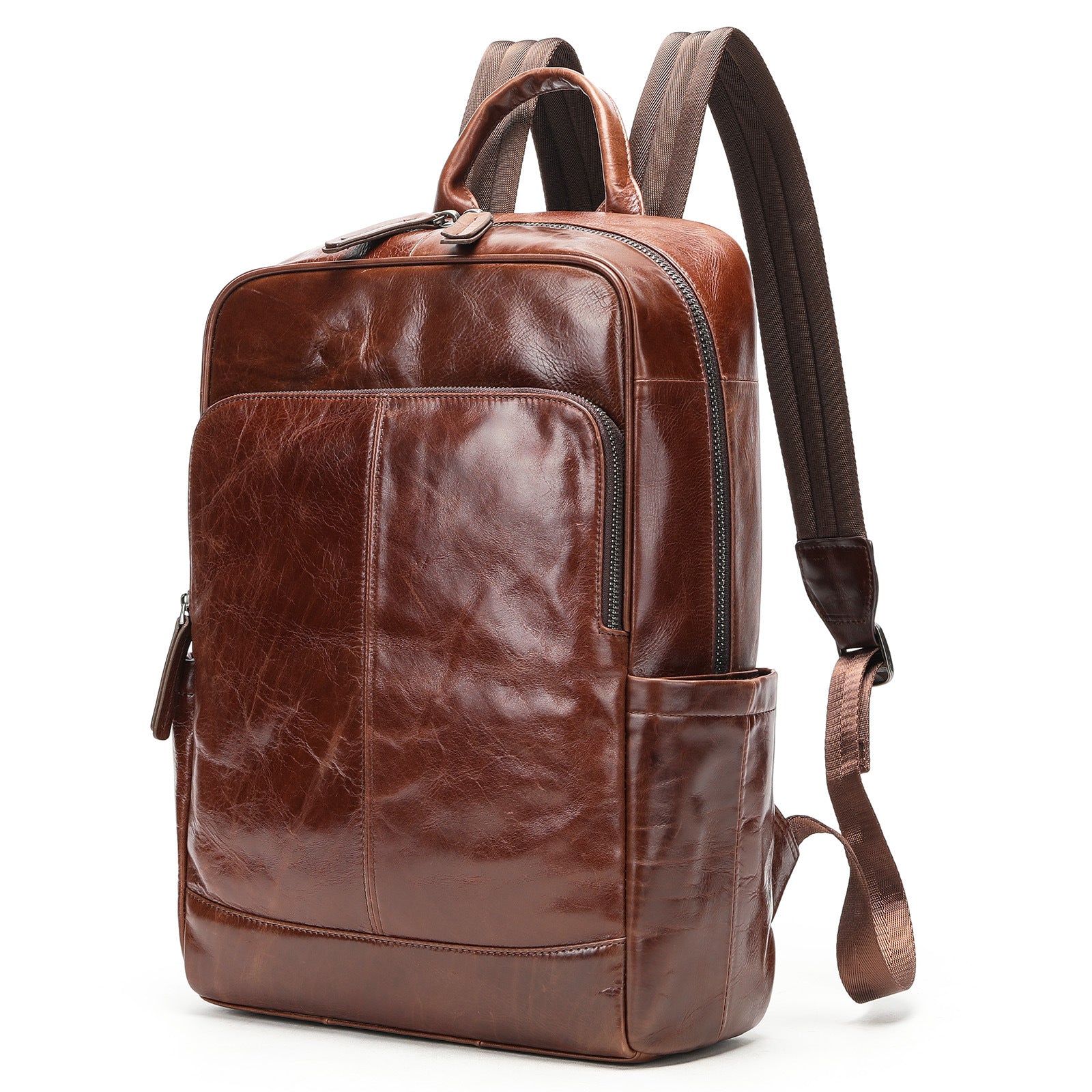 Sac à dos d'affaires en cuir pour homme