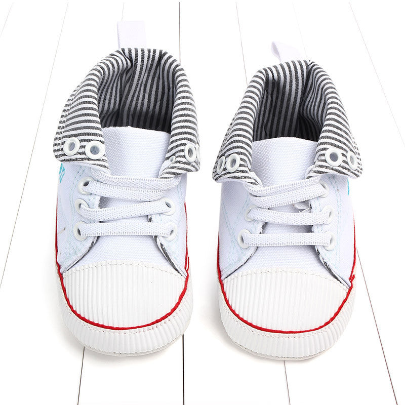 Chaussures à revers rayées