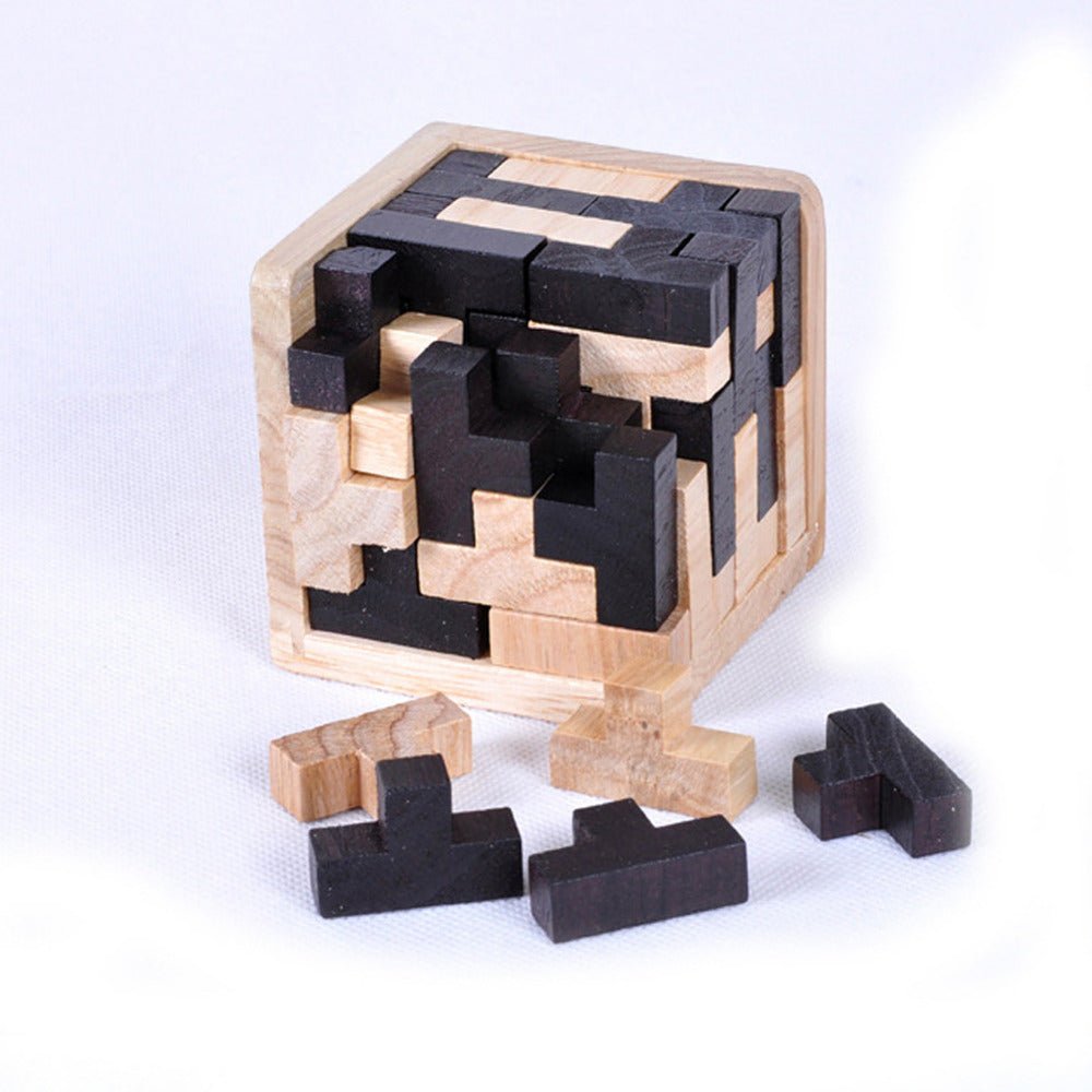 Puzzle 3D créatif en bois