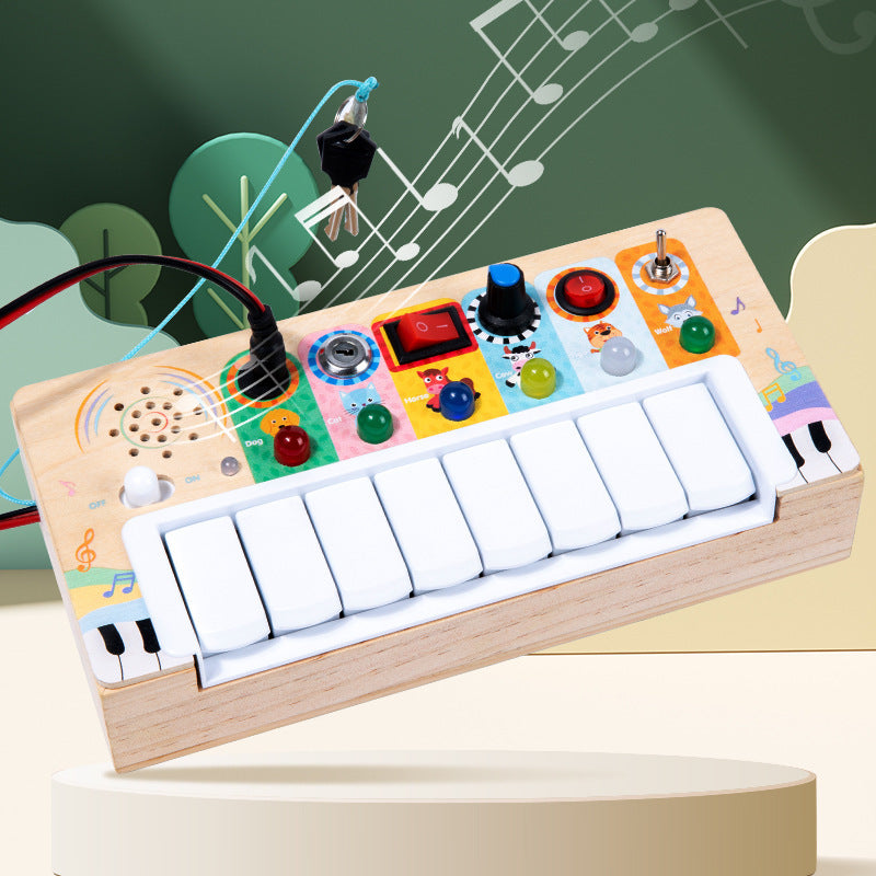 Piano électronique en bois