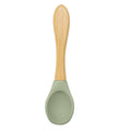 Cuillère en silicone et bois