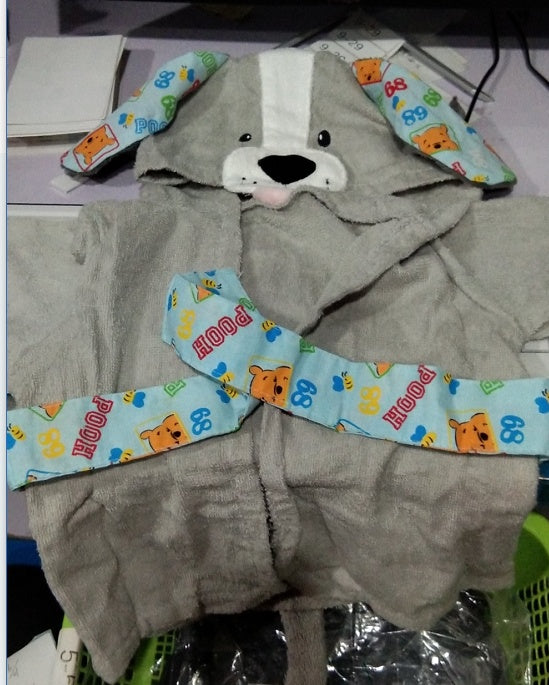 Serviettes de bain pour bébé en coton avec des dessinateurs d'animaux mignons, peignoirs de bain pour enfants, peignoirs à capuche pour bébé.