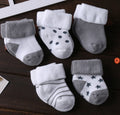 Lot de 5 paires de chaussettes antidérapantes en coton