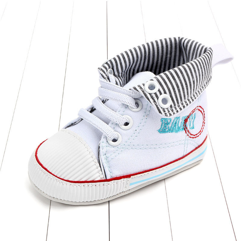 Chaussures à revers rayées