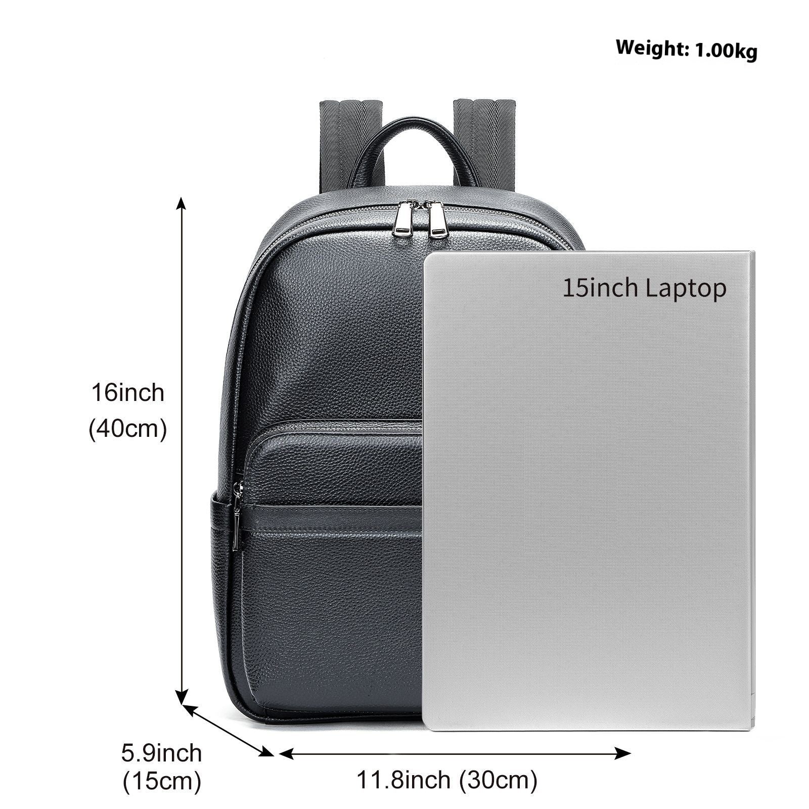 Sac à dos professionnel en cuir grande capacité pour homme