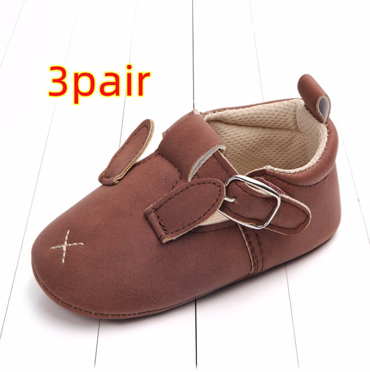 Chaussures printemps et automne en cuir mat antidérapant, semelle douce